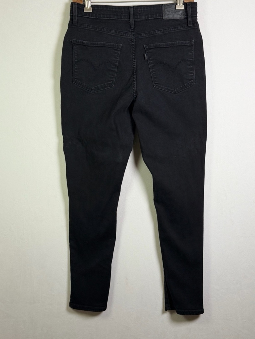 Levi’s 721 Womens Skinny Jeans Black Wash Stretch Denim Sz 31x28 Classic - Picture 5 of 10